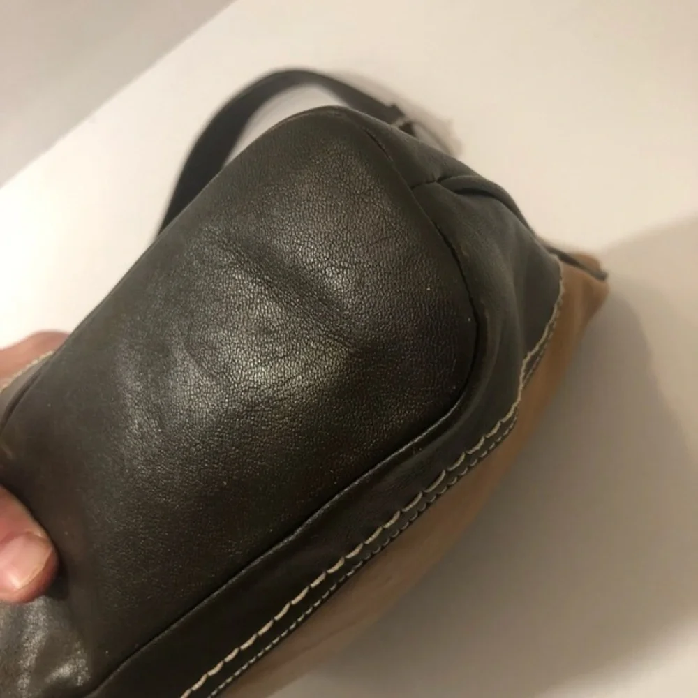 Coach vintage y2k f11344 brown tan multi textured soho hamptons hobo bag - Picture 14 of 15